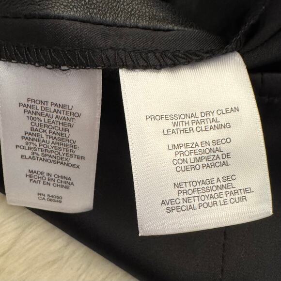 Jones New York Collection Women's Black Sleeveless Leather Shirt 4 - Picture 4 of 8